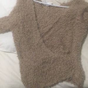 Free people cross cross sweater
